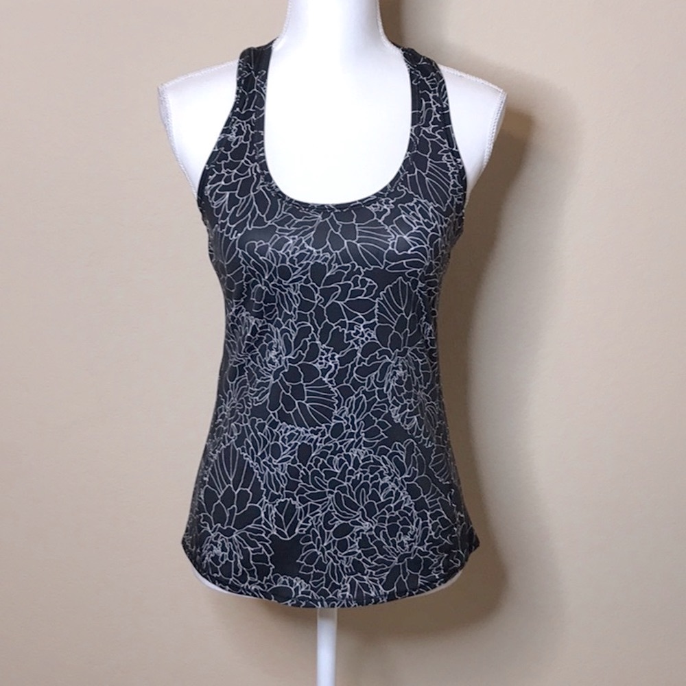 ATHLETA Black Floral Tank - Picture 6 of 9